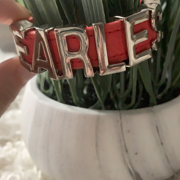 BCBGENERATION Coral Leather FEARLESS Bracelet - Picture 6 of 6